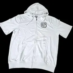 完売品タグ付き　GAPギャップ　ロゴジップアップパーカー　オフホワイト　男女兼用