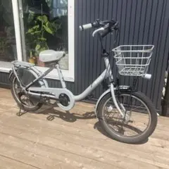 ブリヂストン ビッケ 3段変速自転車 20インチ ブルーグレー レトロ おしゃれ