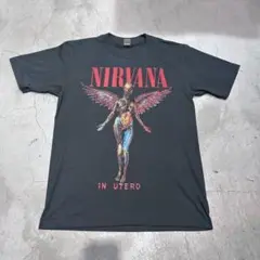 617 ラビ 新品【XL】ニルヴァーナ NIRVANA ビンテージ風 Tシャツ