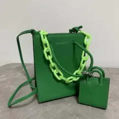 basunny　バッグ　ショルダー　トート　カラーチェーン　グリーン　緑　セット