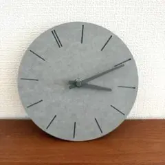 グレー コンクリート風 アナログ時計
