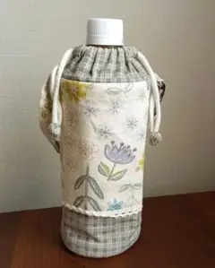 ❤花柄チェック保温ペットボトルカバー〈既製品〉❤