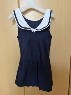 セーラーカラー　ワンピース水着150