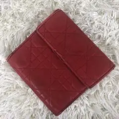 クリスチャン ディオール Christian Dior 財布 レッド