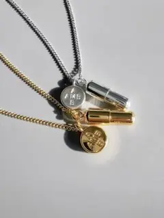 AMBロゴ ネックレス シルバー ゴールド