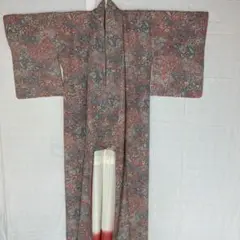 小紋 袷 更紗 正絹
