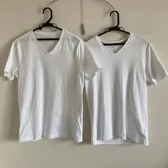 GAP ホワイト Vネック Tシャツ 2枚セット Sサイズ