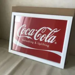 Coca-Cola ロゴ フレーム　インテリア雑貨