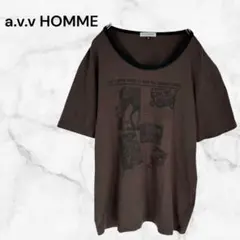 アーヴェヴェオム　半袖Ｔシャツ　Ｍ　茶系　トップス