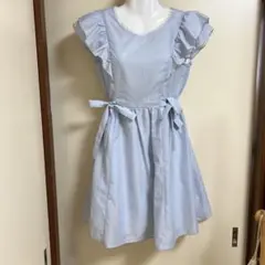 【美品】ロディスポット　ガーリー水色ワンピース