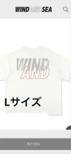 wind and sea ウィンダンシー　SEA Tee - white/L