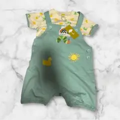 新品未使用タグ付き♡モイモルン♡はらぺこあおむしTシャツ＆オーバーオール90cm