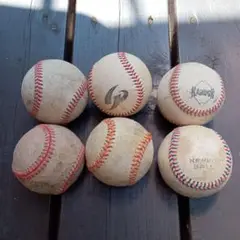 硬式野球ボール　６球セット
