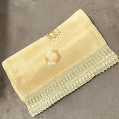 着物 ショール ベルベット イエロー