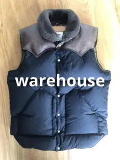デ*。様 美品　WAREHOUSE ウエアハウス オールレザー　ダウンベスト L 楽天市場】DELUXEWARE デラックスウエア HORSE DOWN VEST ホース