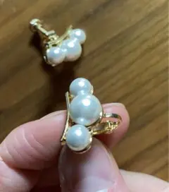 新品　未使用　イヤリング　パール　イヤリング