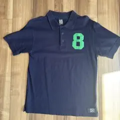88tees 半袖ポロシャツ　ネイビー　Mサイズ
