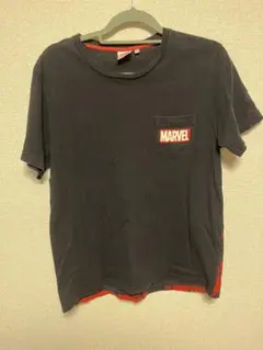 MARVEL GU キャラクター Tシャツ Lサイズ 黒/赤