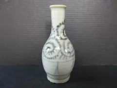 【訳あり】元禄期 : 1700年代★ 金継ぎ様に古伊万里　色絵鶴首瓶　御神酒徳利 希少☆元禄期 : 1700年代☆ 金継ぎ様に。古伊万里 色絵 鶴首瓶