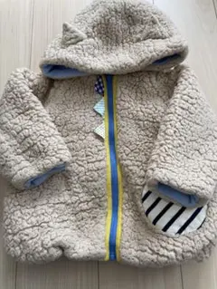 ベイビーチアー　ボア　リバーシブル　猫耳フード　アウター