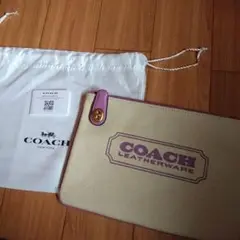 COACH パープルポーチ