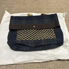 Birkenstock ネイビー チェック柄 ショルダーバッグ