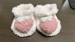 美品 ジェラートピケ モコモコ ソックス いちご 靴下