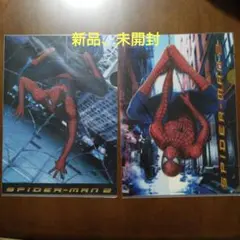 [新品、未開封]スパイダーマン2 クリアファイル　2枚セット