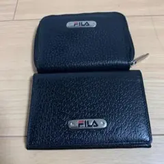 FILA 名刺入れ＋小銭入れ　黒