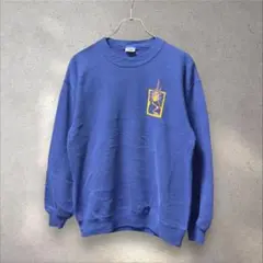90s CrazyShirts USA製 スウェット 青 M 火山