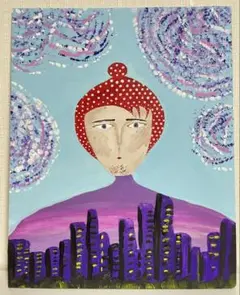 アクリル画　アヴァンガルド絵