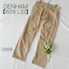 デンハム　チノパン　綿　牛革　SLIMFIT DENHAM W28 L32 M