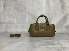 ブラウン ボストンバッグ 合成皮革