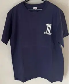 ビンテージ品　バックドロップ　Tシャツ　Mサイズ　紺色