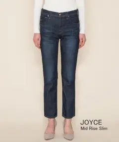 YANUK ヤヌーク ミッドライズスリム JOYCE インディゴ サイズ25