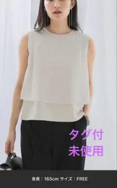 シアーチンツレイヤードブラウス