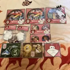 Happyくじ　ベイマックス　フィギュアキーホルダー　缶バッジ
