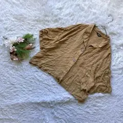 ✨即日発送✨ (L) 半袖シャツ ドロップショルダー さらさら生地 きれいめ