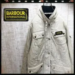 Barbour バブアー キルティングジャケット オフ白系 古着 01217