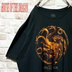 ☆ドラゴン☆ビックプリント☆ HOUSE OF THE DRAGON☆ブラック