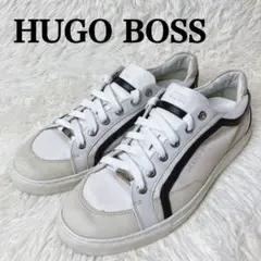 ヒューゴボス　HUGO BOSS レザースニーカー　ベージュ　本革　EU40
