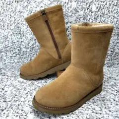 S614【UGG】サイドジップ ウォータープルーフ ムートンブーツ ZIP