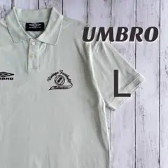 美品　Lサイズ　半袖ポロシャツ　UMBRO アンブロ　くすみカラー　モスグリーン