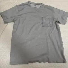 グレー ポケット付き メッシュTシャツ L デサントポーズ