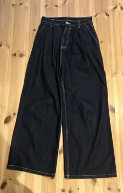 BEAMS HEART タックワイドデニムPT Mサイズ