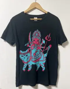 ふくしひとみ インドの神様 猫 Tシャツ