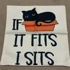 クッションカバー 黒猫　猫　45×45 インテリア　かわいい