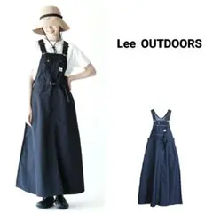 ◆美品◆Lee OUTDOOR デニム　オーバーオールスカート　ロング丈