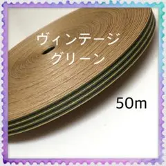 【H056】⭐️ヴィンテージグリーン⭐️訳ありクラフトバンド 50m