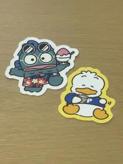 はぴだんぶい スシロー あひるのペックル ハンギョドン　ピック 2枚セット